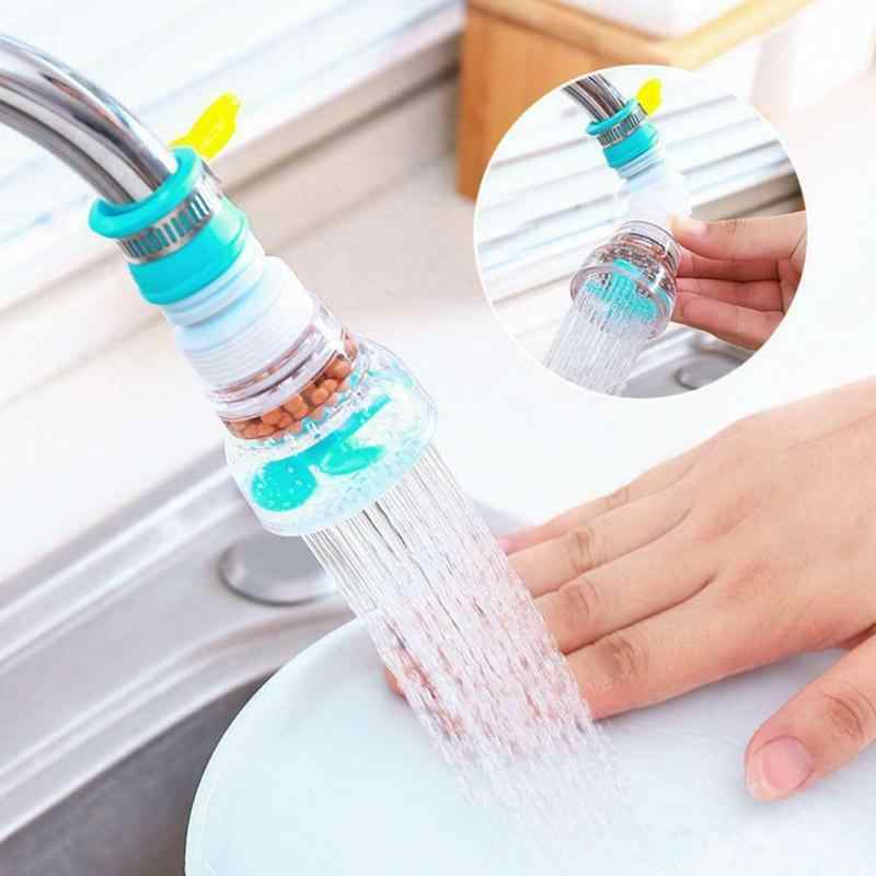 Flexible 360° Fan Faucet – Clip-on, splash-free & filtered flow