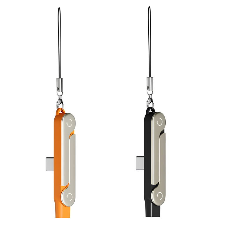 2in1 240W Type C to C Invisible Stand Holder with Lanyard