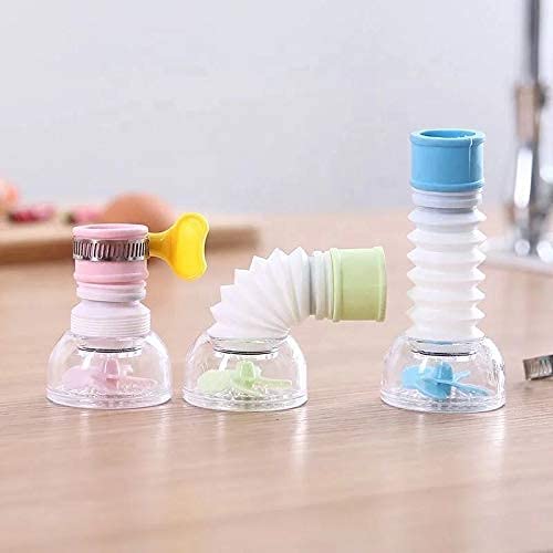 Flexible 360° Fan Faucet – Clip-on, splash-free & filtered flow