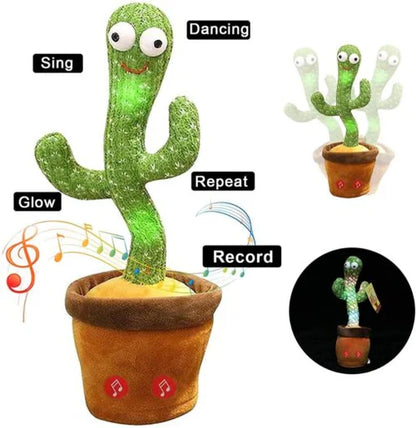 Dancing Shaking Cactus Toy with Recording and Singing of Songs
