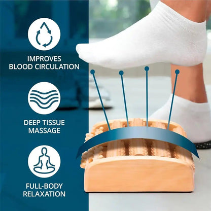 Premium Wooden Foot Massager Roller