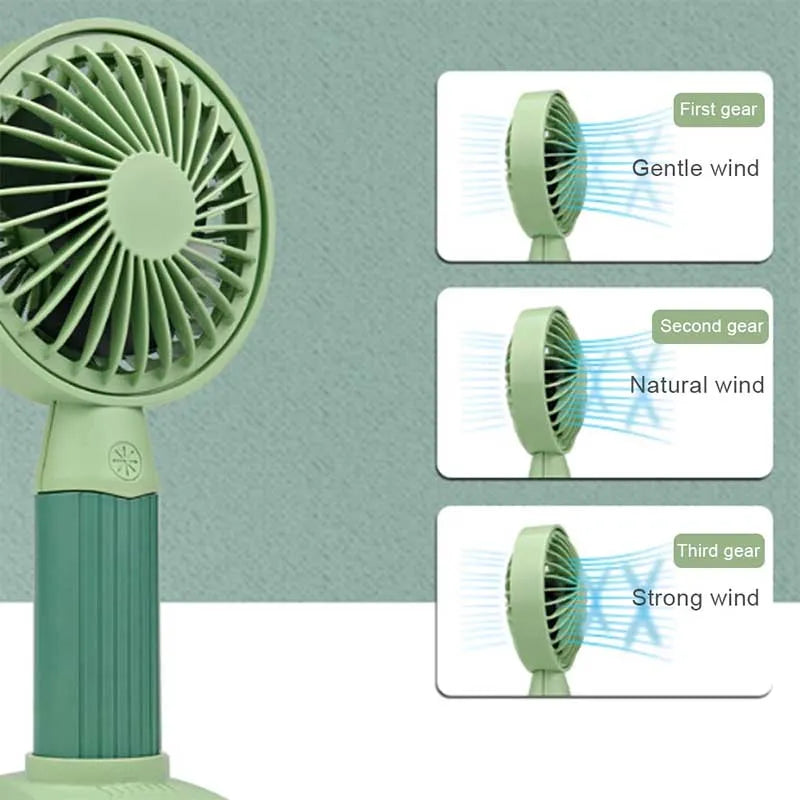 Mini Portable Handheld Fan – USB Rechargeable Personal Cooling Fan