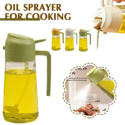 2 In 1 Oil Spray Jug – Oil Dispenser & Sprayer Bottle
