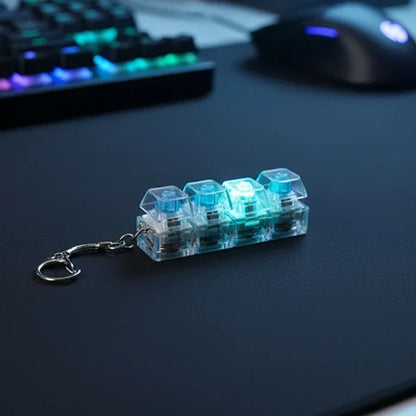 Keyboard Fidget Stress Relief Keychain for Kids & Adults (KC)