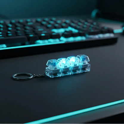 Keyboard Fidget Stress Relief Keychain for Kids & Adults (KC)