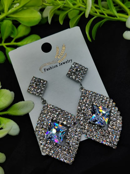 Elegant Silver Earrings – Multiple Designs: Floral Hoop, Crystal, Princess, Pearl & More | Premium Quality for Girls & Women | Luxury Look