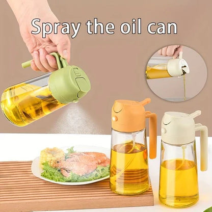 2 In 1 Oil Spray Jug – Oil Dispenser & Sprayer Bottle