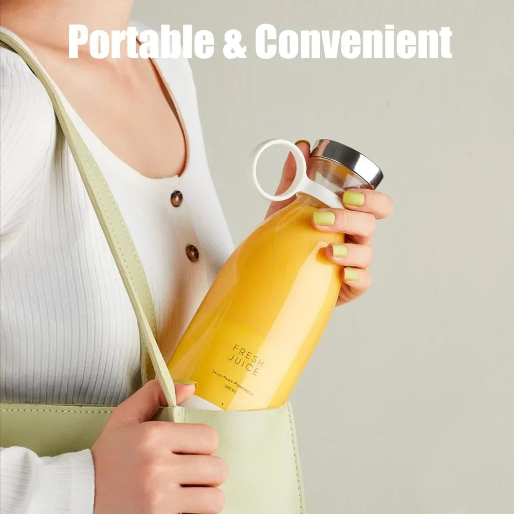 Mini Portable Electric Blender & Fruit Mixer for Smoothies and Juices