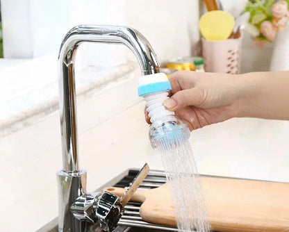 Flexible 360° Fan Faucet – Clip-on, splash-free & filtered flow